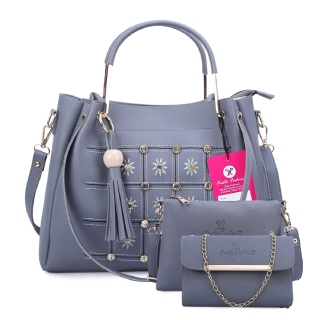 Flat 80% off on Fiesto Fashion Women's Handbag (Set of 3)